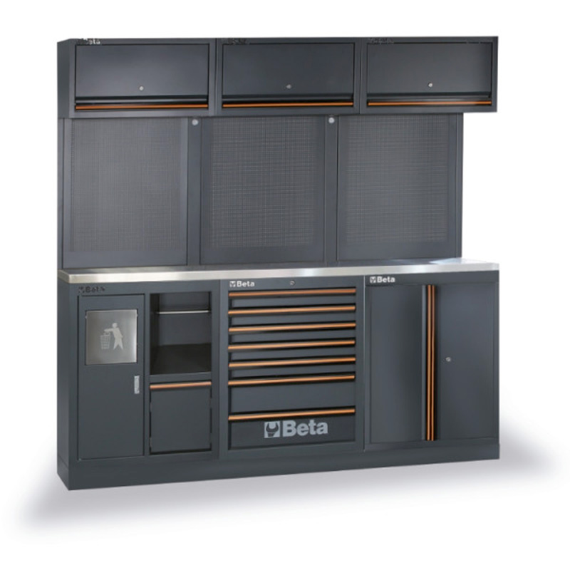 Beta C45PRO 2.0 A - Piano di Lavoro da Officina 61,5 cm con 157 Attrezzi Inclusi