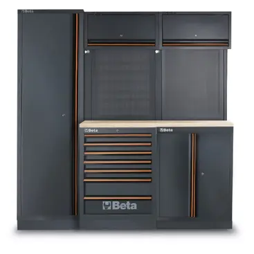 Beta C45PRO 2.0 B7 - Piano di Lavoro da Officina 61,5 cm con 196 Attrezzi Inclusi
