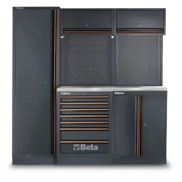 Beta C45PRO 2.0 B7 - Piano di Lavoro da Officina 61,5 cm con 196 Attrezzi Inclusi