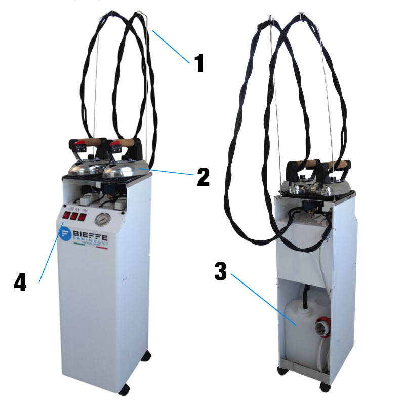 Bieffe Farinelli Automatic Vapor BF048C2V Steam Generator 3000W with Irons Included