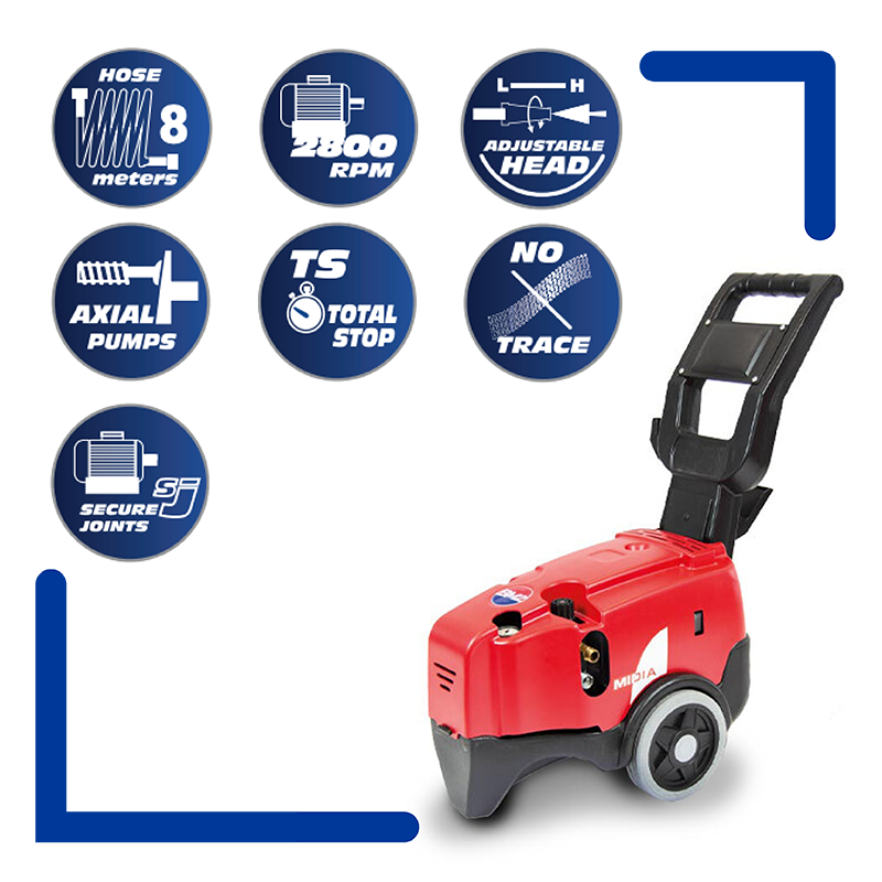 Biemmedue Midia 150/9 TS Idropulitrice Semiprofessionale