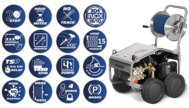 icone Biemmedue Maxima Plus 200/21 - Idropulitrice Industria Alimentare Acqua Fredda