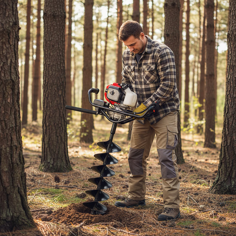 Bluebird NEA 521-ESS 888430 - Professional Earth Auger with 4-Stroke Petrol Engine