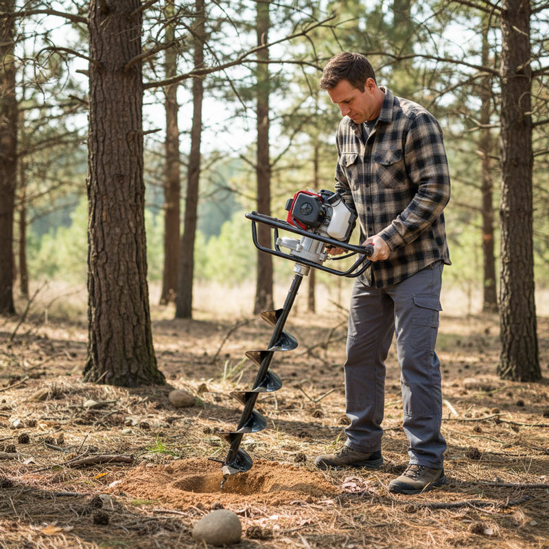 Bluebird NEA TJ 45 E 874240 - Professional Earth Auger with 2-Stroke Petrol Engine