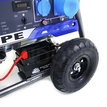 ruota solida trasporto CGM 9000SPE - Gruppo Elettrogeno Professionale 7,2 kW di Emergenza