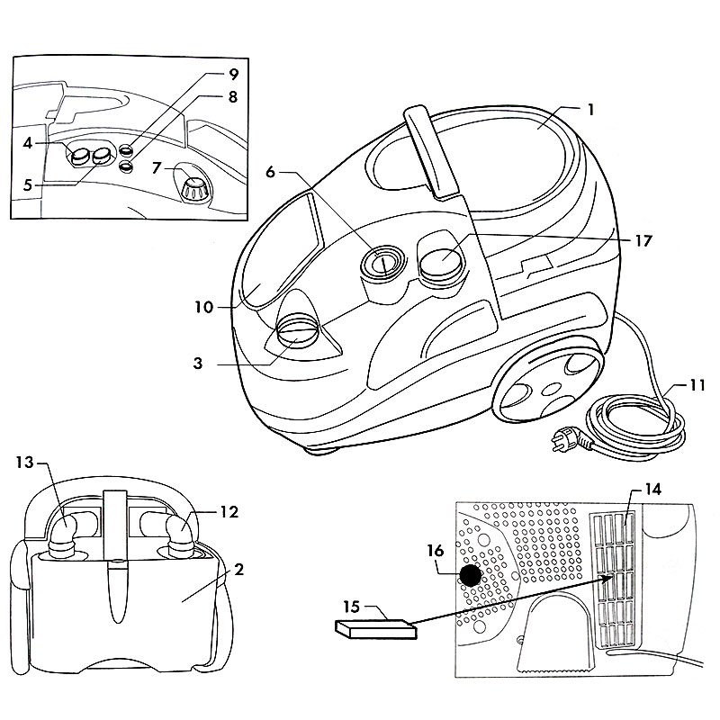 Capitani SL 9500 Vaporella Pulitore a Vapore
