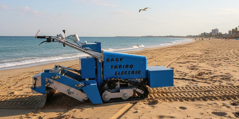 Nettoyeur de plage électrique compact CFC Baby Tapiro -