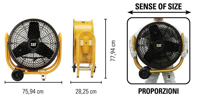 CFG CT007 - Ventilatore Professionale a Turbina CAT HVD-24AC Ø 60 cm