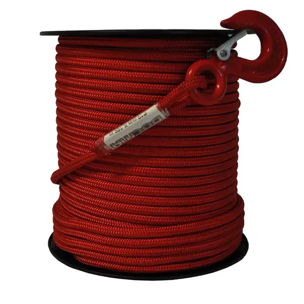 Fune Rossa mm 10 x 100 m con gancio Docma 0310207 + Docma 310210