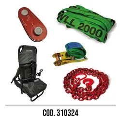 KIT TIRO IN SECONDA CON CATENA E ZAINO COD. 310324