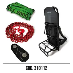 KIT COMPLETO CON CAVO CATENA E ZAINO COD. 310112