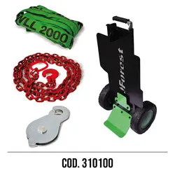 KIT COMPLETO CON CAVO CATENA E CARRELLO COD. 310100