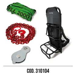 KIT COMPLETO CON CAVO CATENA E ZAINO COD. 310104