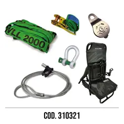 KIT TIRO IN SECONDA CON CAVO CHOKER E ZAINO COD. 310321