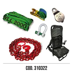 KIT TIRO IN SECONDA CON CATENA E ZAINO COD. 310322