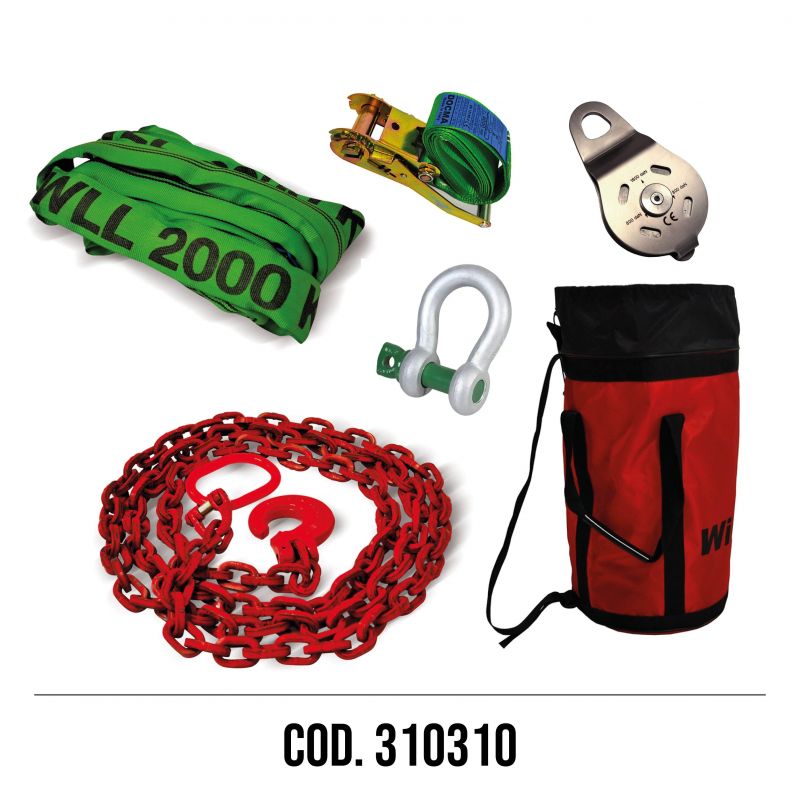 SECOND FIRE KIT WITH CHAIN AND BAG COD. 310310