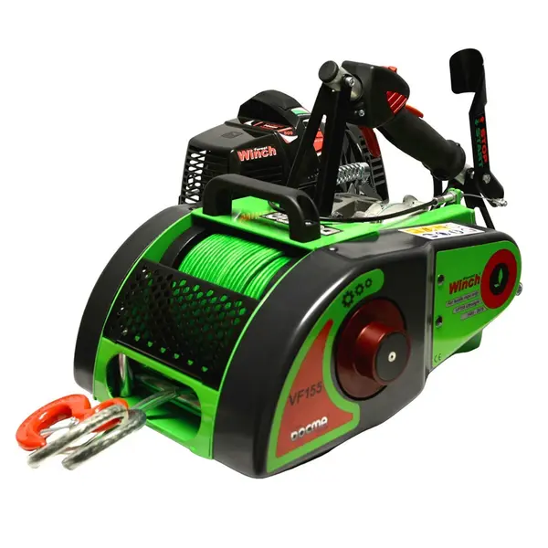 Docma Verricello VF155 Manuale con Fune Tessile - linea Forest Winch