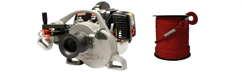 Verricello Ultraleggero VF80 BOLT con Fune Tessile - Docma Forest Winch