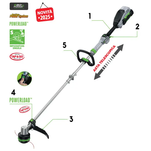 EGO ST 1511 E-T - Decespugliatore a filo 38 cm