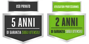 Garanzia 5 anni prodotti Ego