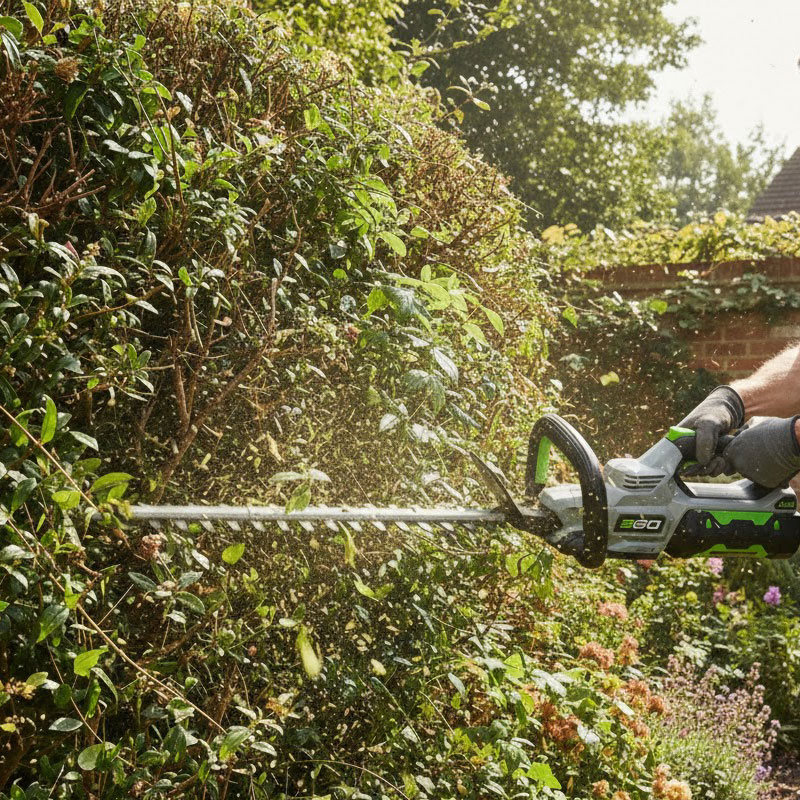 EGO HT2411E -  Kit Tagliasiepi completo di Tagliabordi 61 cm Batteria + Caricatore 