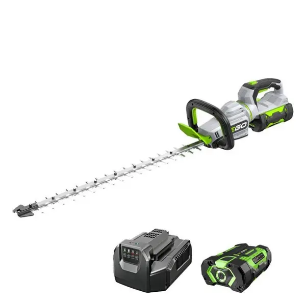 dotazione standard EGO HT2601E - Kit Tagliasiepi 66 cm - Batteria 2,5 Ah + Caricatore Standard