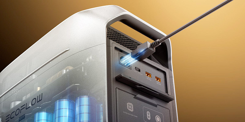 Ecoflow DELTA 3 Max Plus EFD3MP-EU-CBOX - Power Station Portatile 2048 Wh con Ingresso Solare 1000 W