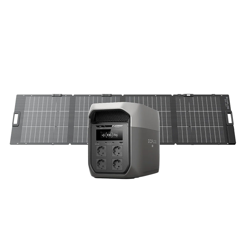 Ecoflow DELTA 3 Max EFD3M-G-EU-CBOX - Power Station Portatile 2048 Wh con Ingresso Solare 1000 W