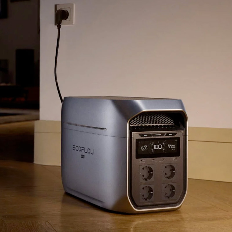 Ecoflow DELTA 3 Max EFD3M-G-EU-CBOX - Power Station Portatile 2048 Wh con Ingresso Solare 1000 W