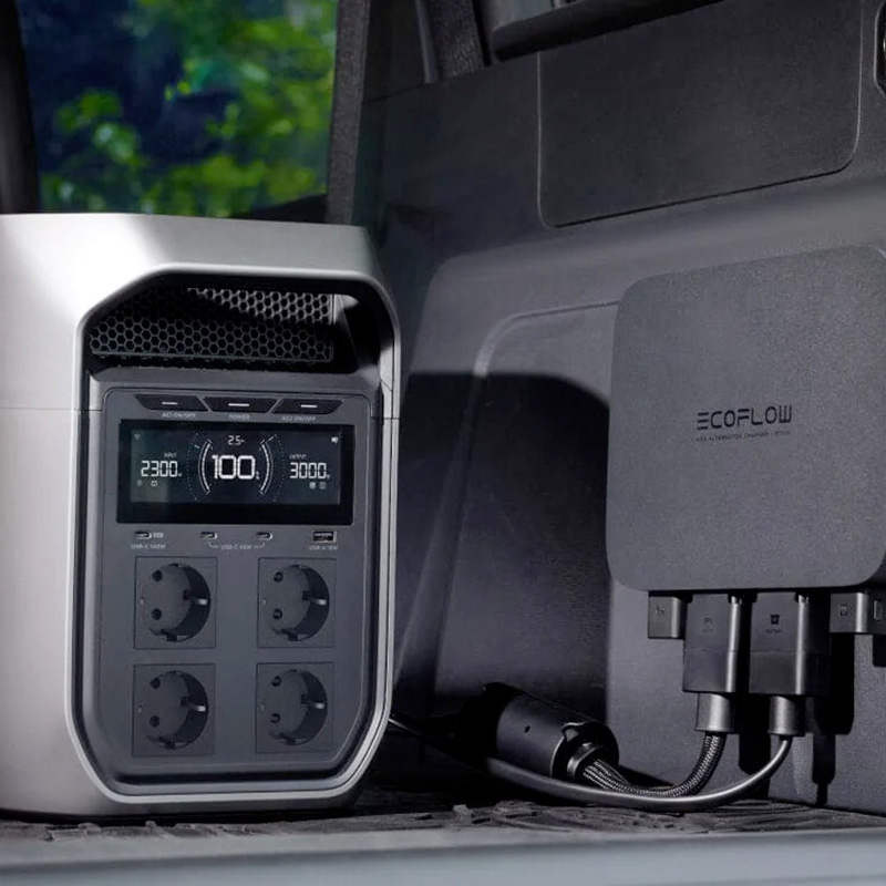 Ecoflow DELTA 3 Max EFD3M-G-EU-CBOX - Power Station Portatile 2048 Wh con Ingresso Solare 1000 W