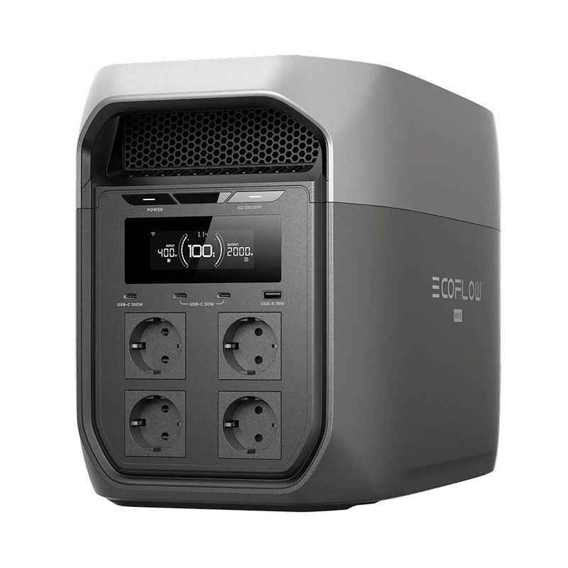 Ecoflow DELTA 3 Max EFD3M-G-EU-CBOX - Power Station Portatile 2048 Wh con Ingresso Solare 1000 W