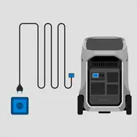 EcoFlow Delta Pro 3 power station con ricarica a parete