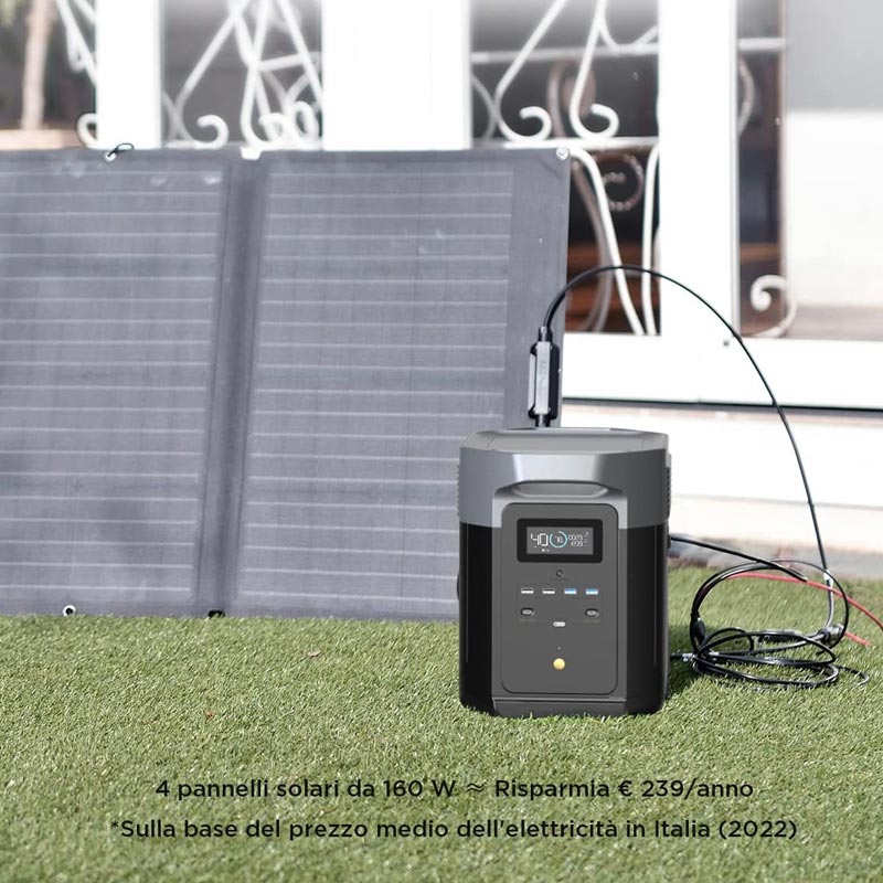 Ecoflow Delta Max ECO66471 - Groupe électrogène à panneaux solaires