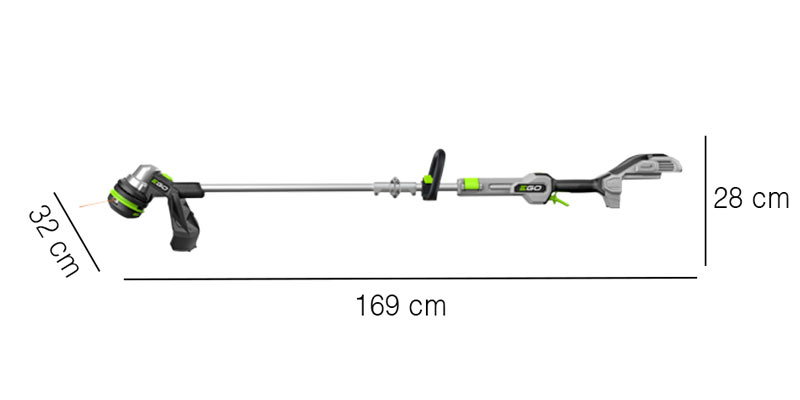 EGO ST 1400 E-ST - Decespugliatore Professionale Dimensioni