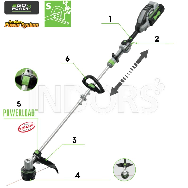 EGO ST 1610 E-T - Decespugliatore Alimentato a Batteria