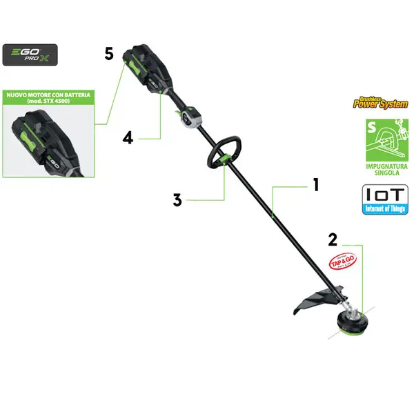 EGO STX 4500 - Decespugliatore Professionale linea PRO X
