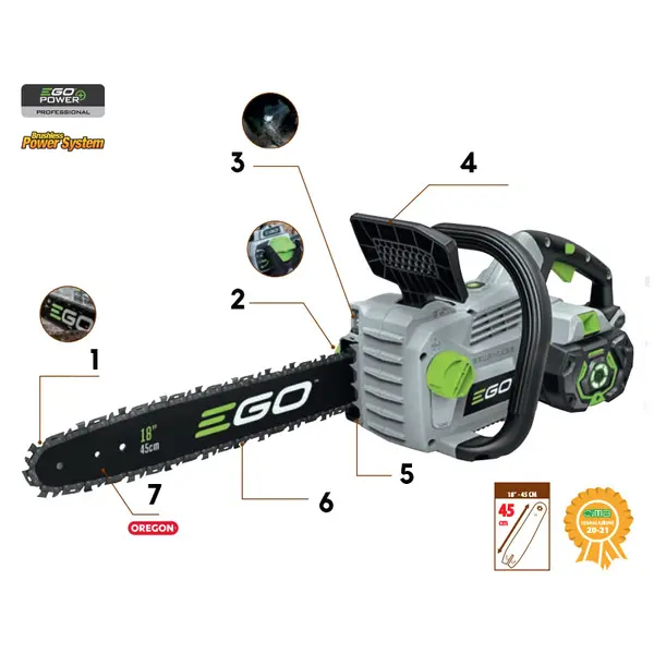 Ego CS 1800 E - Sega a Catena