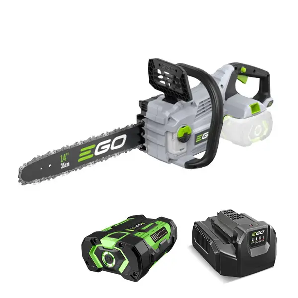 GO CS 1411 E - Motosega a batteria Professionale Barra 35 cm - Kit Promo include Batteria 2.5 Ah e Caricatore Standard