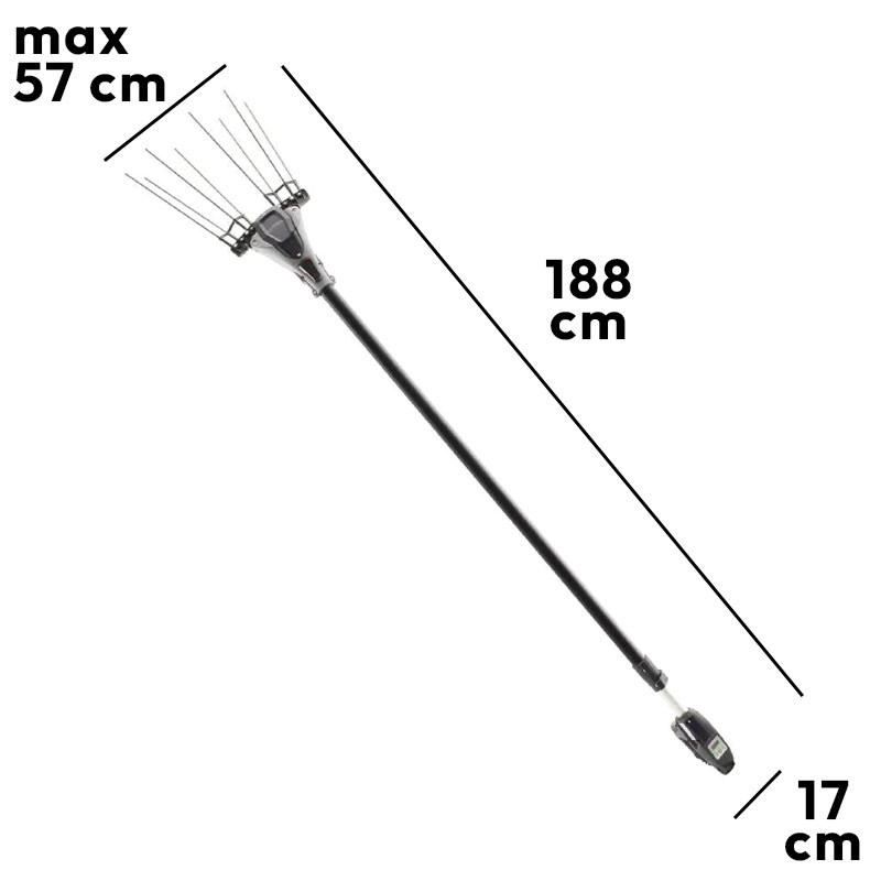 EGO Lotus Telescopic 057030 - Olive Shaker Rod Compatible with EGO Batteries