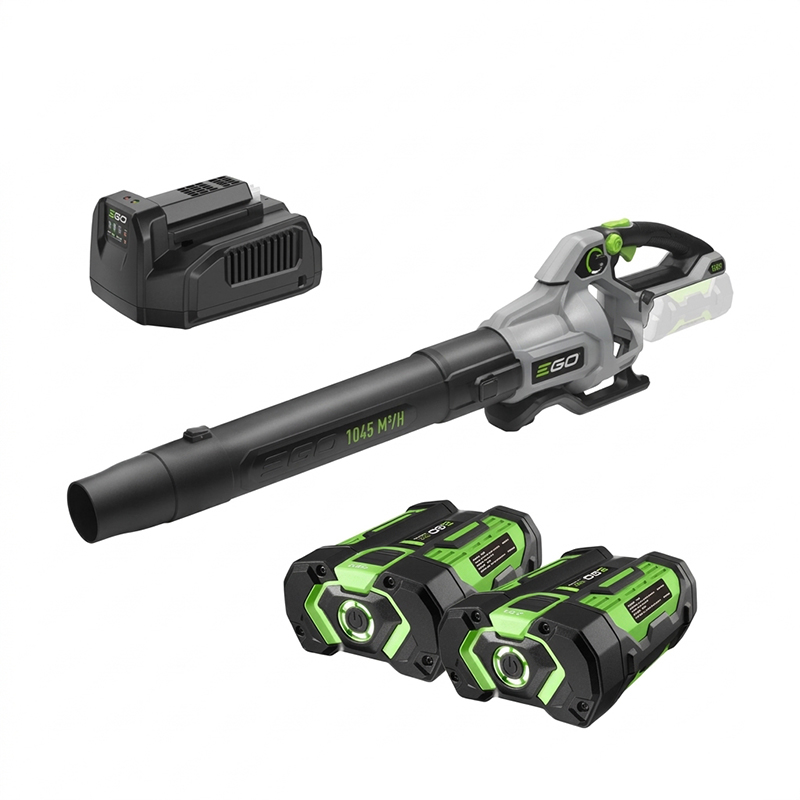 EGO LB 6151E 2B - Kit PROMO Soffiatore Foglie - Include 2 Batterie 2,5 Ah e Caricatore