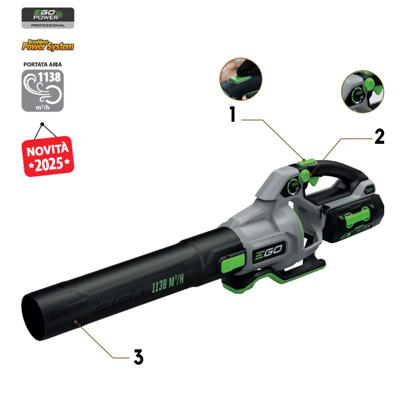 EGO LB 6700 E - Professional Battery-Powered Leaf Blower