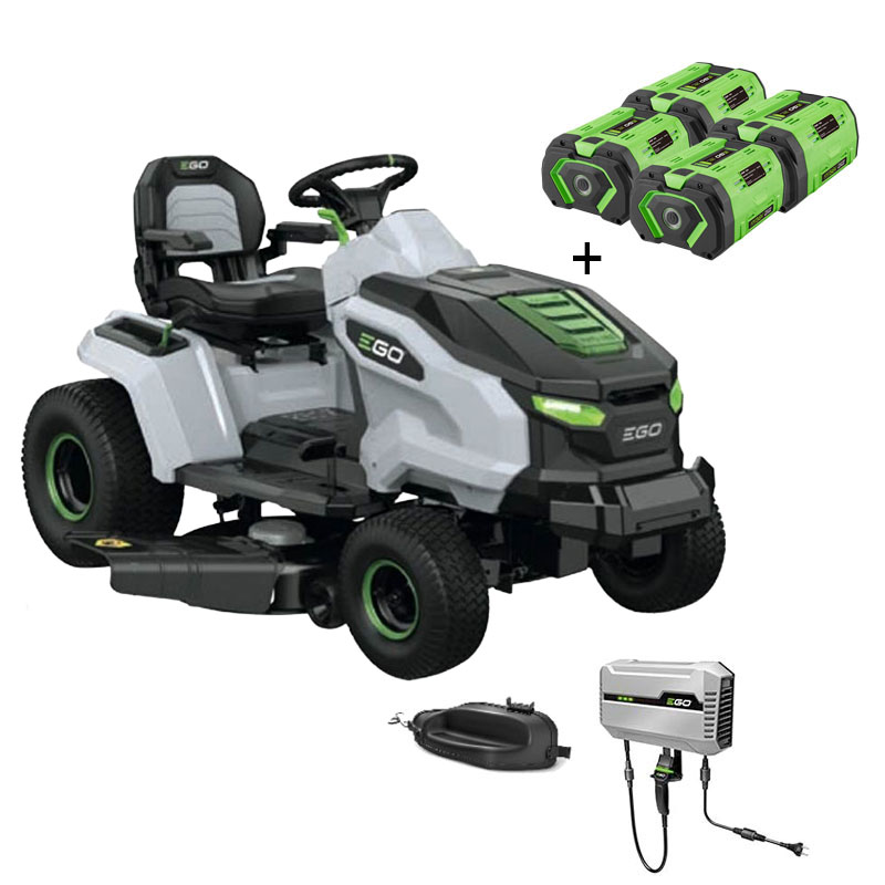 EGO TR 4200 E - T6 Tractor Kit with Battery Charger and 4 x 10 Ah Promo Kit