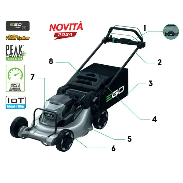 EGO LMX 5300 E-SP rasaerba a batteria 53 cm