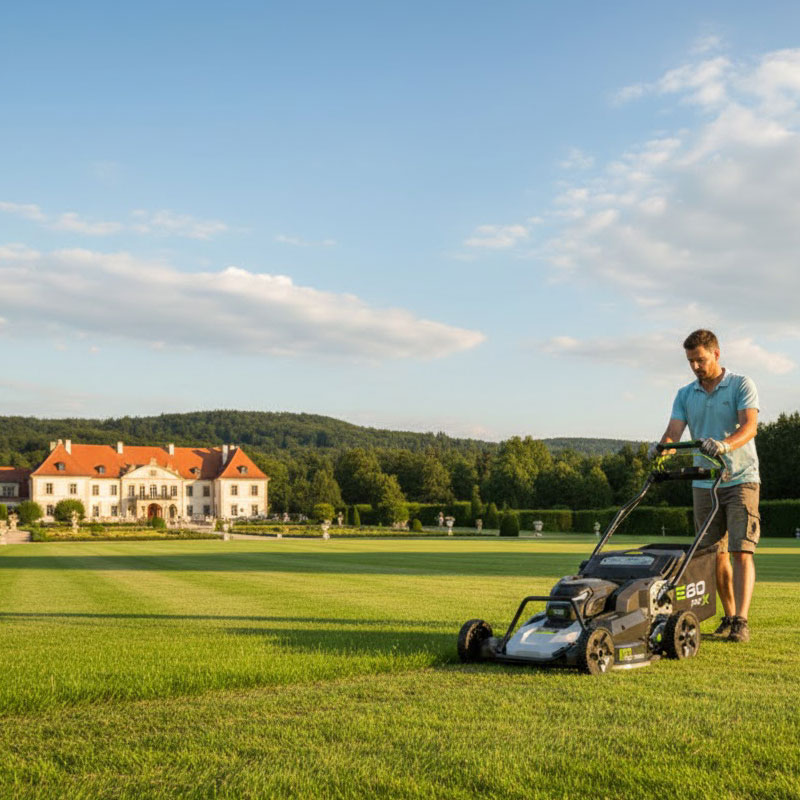 EGO LMX 7600 SP - Self-Propelled Lawnmower for Large Areas, 10 Cutting Heights