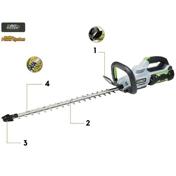 EGO HT 2000 E - Tagliasiepi Professionale Bidirezionale 51 cm