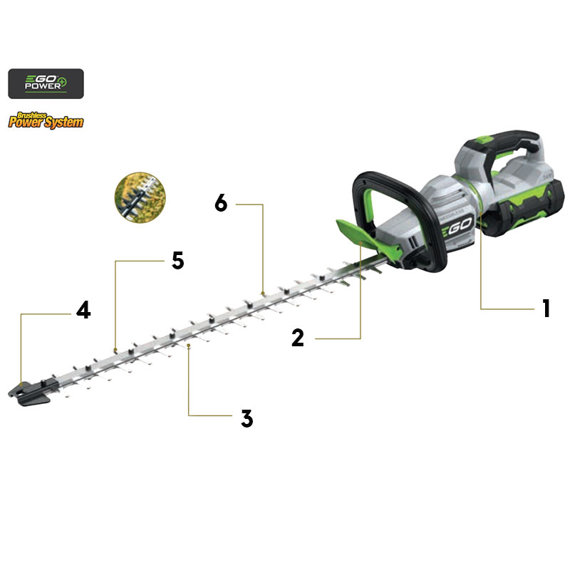 EGO HT 2600 E - Tagliasiepi Bidirezionale 66 cm