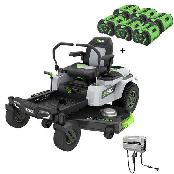 EGO ZERO TURN Z6 ZT5201E-L - Trattorino Tagliaerba 132 cm Scarico Laterale Raggio Zero