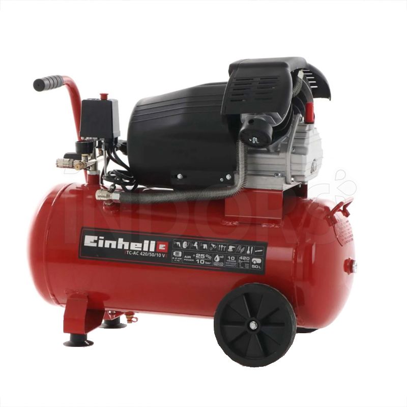 Compressore aria elettrico carrellato Einhell TC-AC 420/50/10: montaggio 