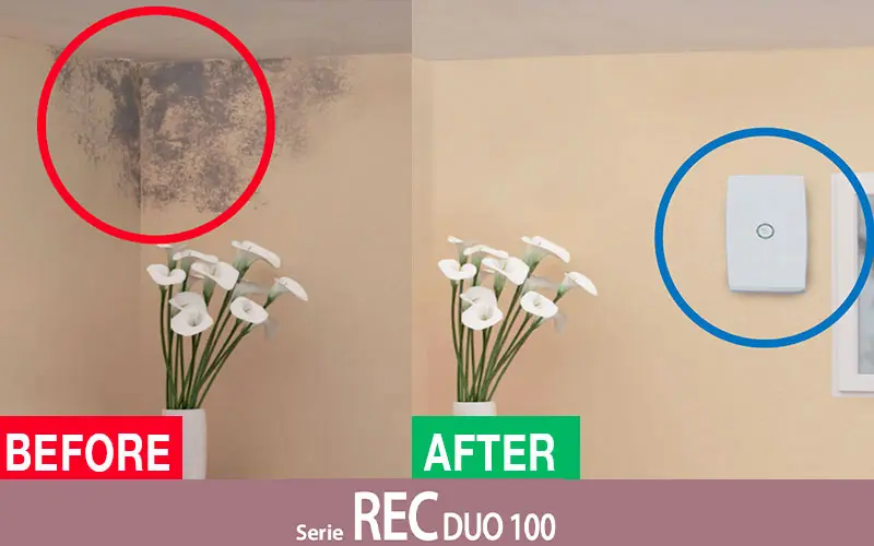 Elicent REC Duo 100 per rimozione umidità in ambienti domestici residenziali