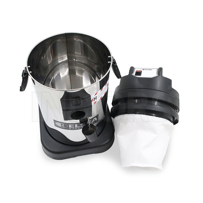 Elsea Hamiantus 37L Vacuum Bin with Stainless Steel Barrel